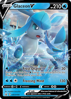 Pokemon SWSH Black Star Promos Glaceon V - SWSH196