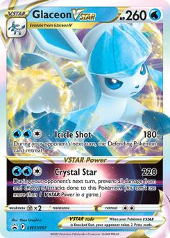 Pokemon SWSH Black Star Promos Glaceon VSTAR - SWSH197