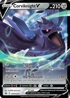 Pokemon SWSH Black Star Promos Corviknight V - SWSH200