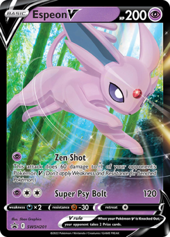 Pokemon SWSH Black Star Promos Espeon V - SWSH201