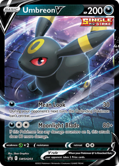 Pokemon SWSH Black Star Promos Umbreon V - SWSH203