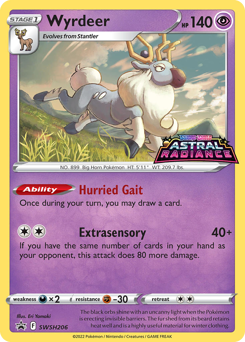 Pokemon SWSH Black Star Promos Wyrdeer - SWSH206