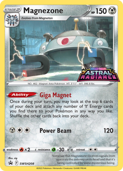 Pokemon SWSH Black Star Promos Magnezone - SWSH208