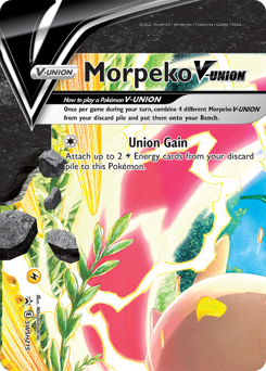 Pokemon SWSH Black Star Promos Morpeko V-UNION - SWSH215