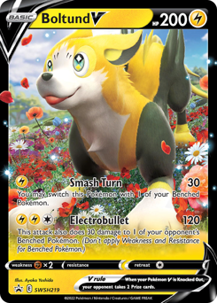 Pokemon SWSH Black Star Promos Boltund V - SWSH219