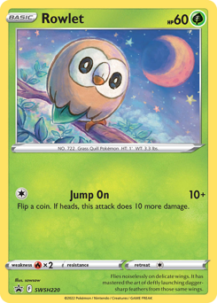 Pokemon SWSH Black Star Promos Rowlet - SWSH220