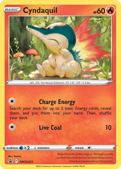 Pokemon SWSH Black Star Promos Cyndaquil - SWSH221