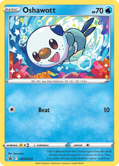 Pokemon SWSH Black Star Promos Oshawott - SWSH222