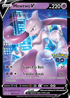 Pokemon SWSH Black Star Promos Mewtwo V - SWSH223