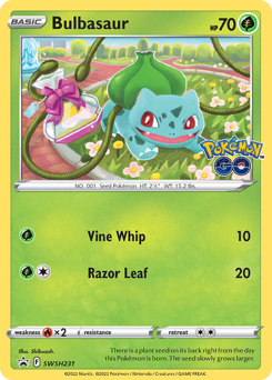 Pokemon SWSH Black Star Promos Bulbasaur - SWSH231