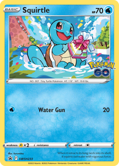 Pokemon SWSH Black Star Promos Squirtle - SWSH233