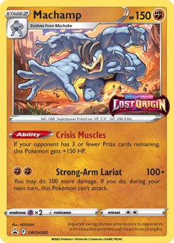 Pokemon SWSH Black Star Promos Machamp - SWSH243