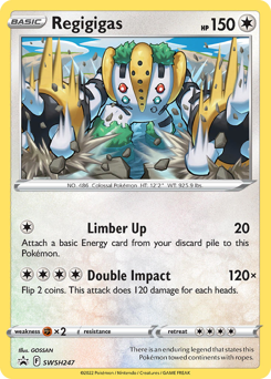 Pokemon SWSH Black Star Promos Regigigas - SWSH247