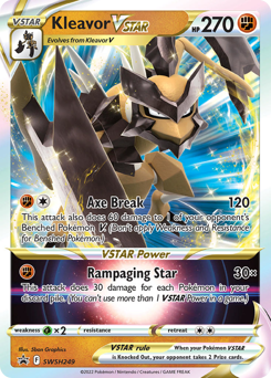 Pokemon SWSH Black Star Promos Kleavor VSTAR - SWSH249