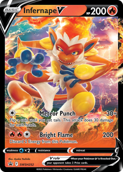 Pokemon SWSH Black Star Promos Infernape V - SWSH252