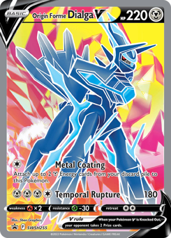 Pokemon SWSH Black Star Promos Origin Forme Dialga V - SWSH255