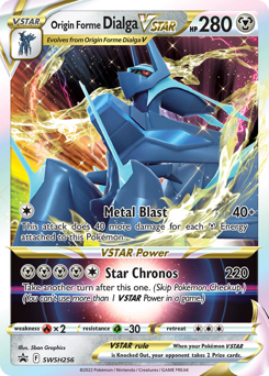 Pokemon SWSH Black Star Promos Origin Forme Dialga VSTAR - SWSH256