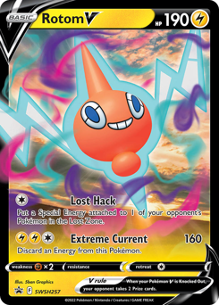 Pokemon SWSH Black Star Promos Rotom V - SWSH257