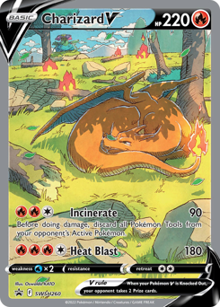 Pokemon SWSH Black Star Promos Charizard V - SWSH260