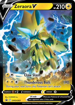 Pokemon SWSH Black Star Promos Zeraora V - SWSH263