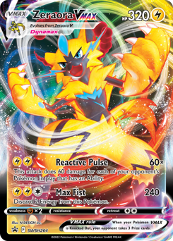 Pokemon SWSH Black Star Promos Zeraora VMAX - SWSH264