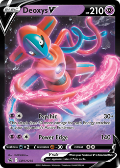 Pokemon SWSH Black Star Promos Deoxys V - SWSH266