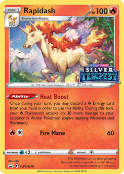 Pokemon SWSH Black Star Promos Rapidash - SWSH270