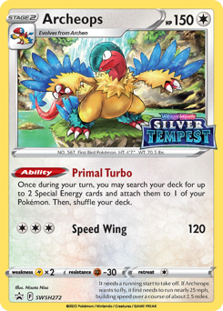Pokemon SWSH Black Star Promos Archeops - SWSH272
