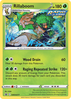 Pokemon SWSH Black Star Promos Rillaboom - SWSH277