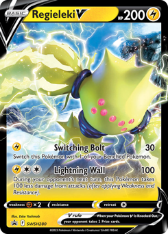 Pokemon SWSH Black Star Promos Regieleki V - SWSH280