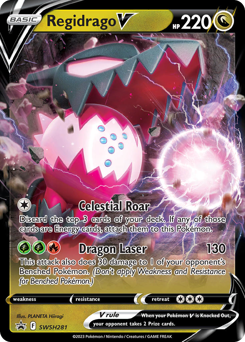 Pokemon SWSH Black Star Promos Regidrago V - SWSH281