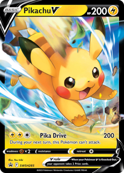 Pokemon SWSH Black Star Promos Pikachu V - SWSH285