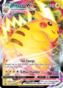 Pokemon SWSH Black Star Promos Pikachu VMAX - SWSH286