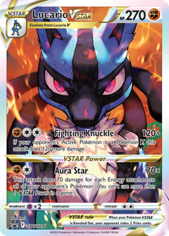 Pokemon SWSH Black Star Promos Lucario VSTAR - SWSH291