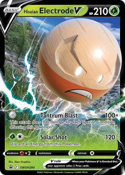 Pokemon SWSH Black Star Promos Hisuian Electrode V - SWSH294