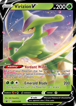 Pokemon SWSH Black Star Promos Virizion V - SWSH295
