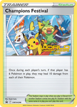 Pokemon SWSH Black Star Promos Champions Festival - SWSH296