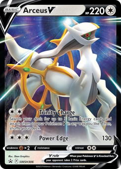 Pokemon SWSH Black Star Promos Arceus V - SWSH306