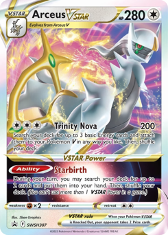 Pokemon SWSH Black Star Promos Arceus VSTAR - SWSH307