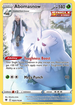 Pokemon Astral Radiance Trainer Gallery Abomasnow - TG01