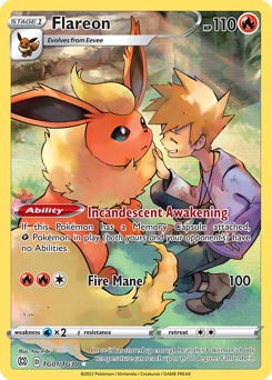 Pokemon Brilliant Stars Trainer Gallery Flareon - TG01