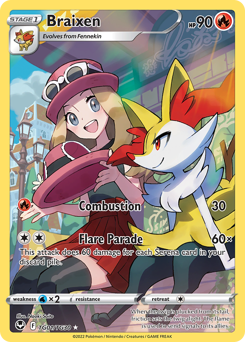 Pokemon Silver Tempest Trainer Gallery Braixen - TG01