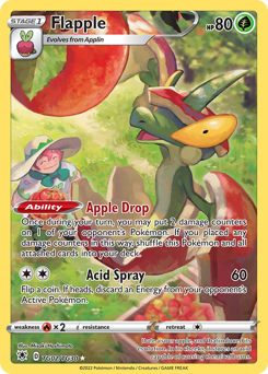 Pokemon Astral Radiance Trainer Gallery Flapple - TG02