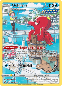 Pokemon Brilliant Stars Trainer Gallery Octillery - TG03