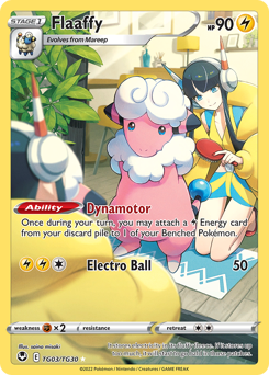 Pokemon Silver Tempest Trainer Gallery Flaaffy - TG03