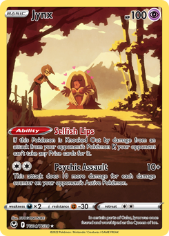 Pokemon Silver Tempest Trainer Gallery Jynx - TG04
