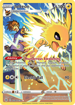 Pokemon Brilliant Stars Trainer Gallery Jolteon - TG04