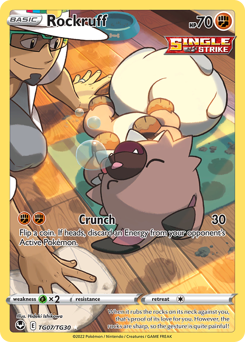 Pokemon Silver Tempest Trainer Gallery Rockruff - TG07