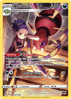 Pokemon Brilliant Stars Trainer Gallery Ariados - TG09