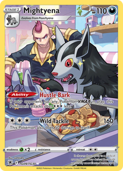 Pokemon Astral Radiance Trainer Gallery Mightyena - TG09